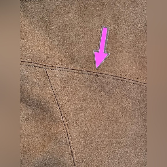 Marc New York Faux Suede Tan Pencil Skirt Women’s Size Medium - Picture 10 of 10